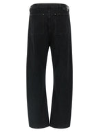 Entire Studios Black Cotton Straight-Leg Jeans