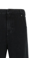 Entire Studios Black Cotton Straight-Leg Jeans