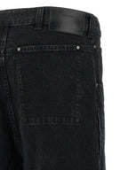 Entire Studios Black Cotton Straight-Leg Jeans