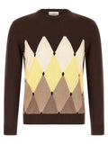 Ballantyne Brown Cotton Cardigan