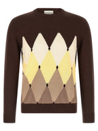 Ballantyne Brown Cotton Cardigan