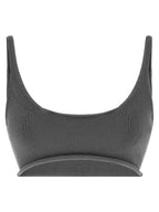 Entire Studios Gray Cotton Sport Bra