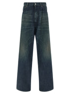 MM6 Maison Margiela Blue Cotton Jeans Denim