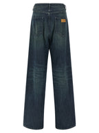 MM6 Maison Margiela Blue Cotton Jeans Denim