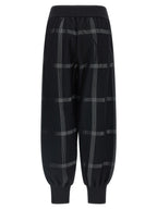 PLEATS PLEASE ISSEY MIYAKE Black Polyester Casual Pants