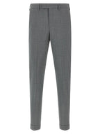 PT Torino Gray Virgin Wool Dress Pants