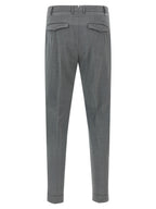 PT Torino Gray Virgin Wool Dress Pants