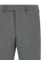 PT Torino Gray Virgin Wool Dress Pants