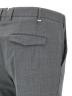 PT Torino Gray Virgin Wool Dress Pants