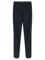 Brunello Cucinelli Blue Cotton Chino Pants