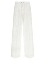 Herno White Cotton Casual Pants