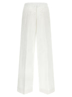 Herno White Cotton Casual Pants