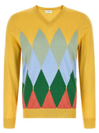 Ballantyne Bicolor Cotton Cardigan