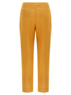 Herno Orange Linen Casual Pants