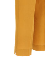 Herno Orange Linen Casual Pants