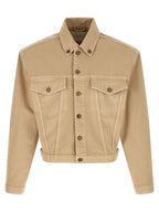Entire Studios Beige Cotton Denim Jacket