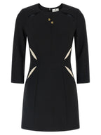 Elisabetta Franchi Bicolor Polyester Short Dress