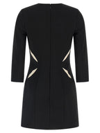 Elisabetta Franchi Bicolor Polyester Short Dress