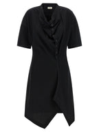 Black Cotton Midi Dress