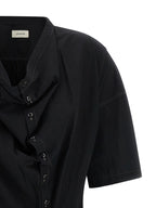 Black Cotton Midi Dress