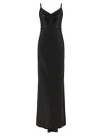 Elisabetta Franchi Black Polyester Long Dress