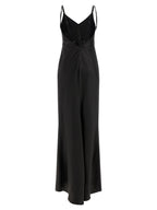 Elisabetta Franchi Black Polyester Long Dress