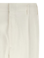 Brunello Cucinelli White Cotton Casual Pants