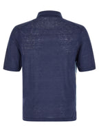 Ballantyne Blue Linen Polo Shirt