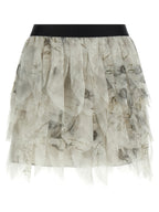 Max Mara Gray Silk Long Skirt