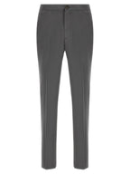 Pal Zileri Gray Lyocell Casual Pants