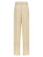 Max Mara Beige Linen Casual Pants