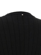 Sportmax Black Viscose Short Dress