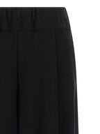 Issey Miyake Black Cotton Casual Pants