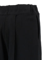 Issey Miyake Black Cotton Casual Pants