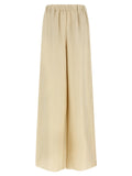 Beige Linen Casual Pants