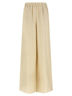 Beige Linen Casual Pants