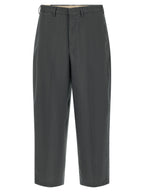 Gray Virgin Wool Dress Pants
