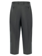 Gray Virgin Wool Dress Pants