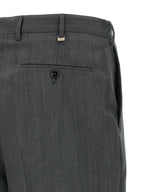 Gray Virgin Wool Dress Pants