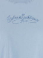 Dolce & Gabbana Blue Cotton T-Shirt