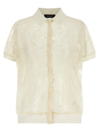 Fabiana Filippi Beige Silk Cardigan