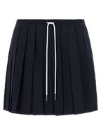 Thom Browne Blue Wool Long Skirt