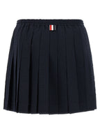 Thom Browne Blue Wool Long Skirt
