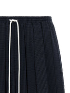 Thom Browne Blue Wool Long Skirt
