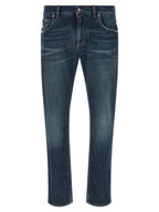 Blue Cotton Jeans Denim