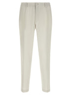 Beige Virgin Wool Dress Pants