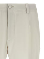 Beige Virgin Wool Dress Pants