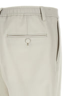 Beige Virgin Wool Dress Pants