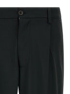 Department 5 Black Polyester Casual Pants