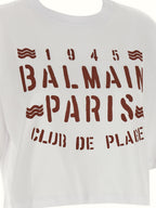Balmain White Cotton T-Shirt